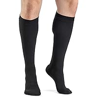 Sigvaris Men’s DYNAVEN Closed Toe Calf-High Socks 20-30mmHg - Large long - Black