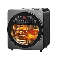 Epeios Air Oven, Non-Frying Oven, 3.9 gal (14 L), Large Capacity, 360° Air Circulation Technology, Multi Function, No Oil, Maximum Temperature 442°F (220°C), LED Display, 16 Menu, Non-Fryer, 19 Types