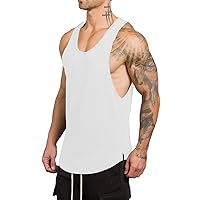 Men's Workout Gym Tank Top Fitness Bodybuilding Stringer Muscle Cut Sleeveless T Shirt
