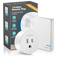 Bestten Wireless Remote Control Outlet Combo Kit (2 Wall Outlets+1 Remote),  Each Outlet Contains 1 Always-ON