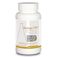 Biomega DHA Fish Oil, 600 mg DHA, Supports Learning and Memory, Fetal Brain Vitamins, 90 Softgels