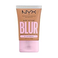 NYX PROFESSIONAL MAKEUP Bare With Me Blur Skin Tint Foundation Make Up with Matcha, Glycerin & Niacinamide - Light Medium