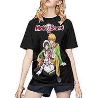 Anime Maid Sama T Shirt Girl's Casual O-Neck T-Shirts Summer Baseball Short Sleeves Tee
