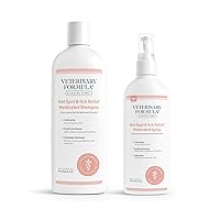 Veterinary Formula Clinical Care Hot Spot & Itch Relief Medicated Shampoo and Spray for Dogs and Cats - Bundle