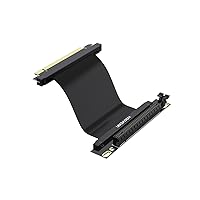 PCIE 3.0 X16 Extension Cable, PCI-E 16x Extreme High Speed Riser Cable, Extension Card Adapter Riser Card-Right Angle Connector 20CM