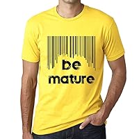 Men's Graphic T-Shirt Barcode Be Matur Eco-Friendly Limited Edition Short Sleeve Tee-Shirt Vintage Birthday Gift