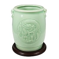 Wrapables Gifts & Décor 4.5 Inch Chinese Dragon & Phoenix Ceramic Vase