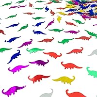 Dinosaur Confetti Metallic Foil Scatter for Dino Theme Birthday Party Celebrations Table Decoration Arts & Crafts DIY Little Kids, Boys, Children, Girl Party Favor 1.5 Ounce 1800 Pieces
