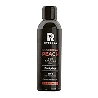 Shine Brown Premium Tanning Accelerator Peach Oil SPF6 (150 ml), Tan Accelerator for Sunbed & Outdoor Sun, Natural Ingredients. Almond Oil, Extra virgin Olive Oil, Vitamin E, Cacao Butter