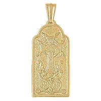 Silver Armenian Cross Pendant | 14K Yellow Gold-plated 925 Silver Armenian Cross Pendant