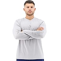 TYR Men's Long Sleeve Sun Protection Performance T-Shirt UPF 50+