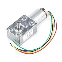 DC6V GM12BY20 Gear Motor With Magnetic Coded Disc Hall Encoder 30RPM 70RPM Hot 