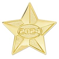 PinMart Gold Star Class of School Graduation Lapel Pin