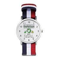 Science Like Magic But Real Nylon Watch Adjustable Wrist Watch Band Easy to Read Time with Printed Pattern Unisex