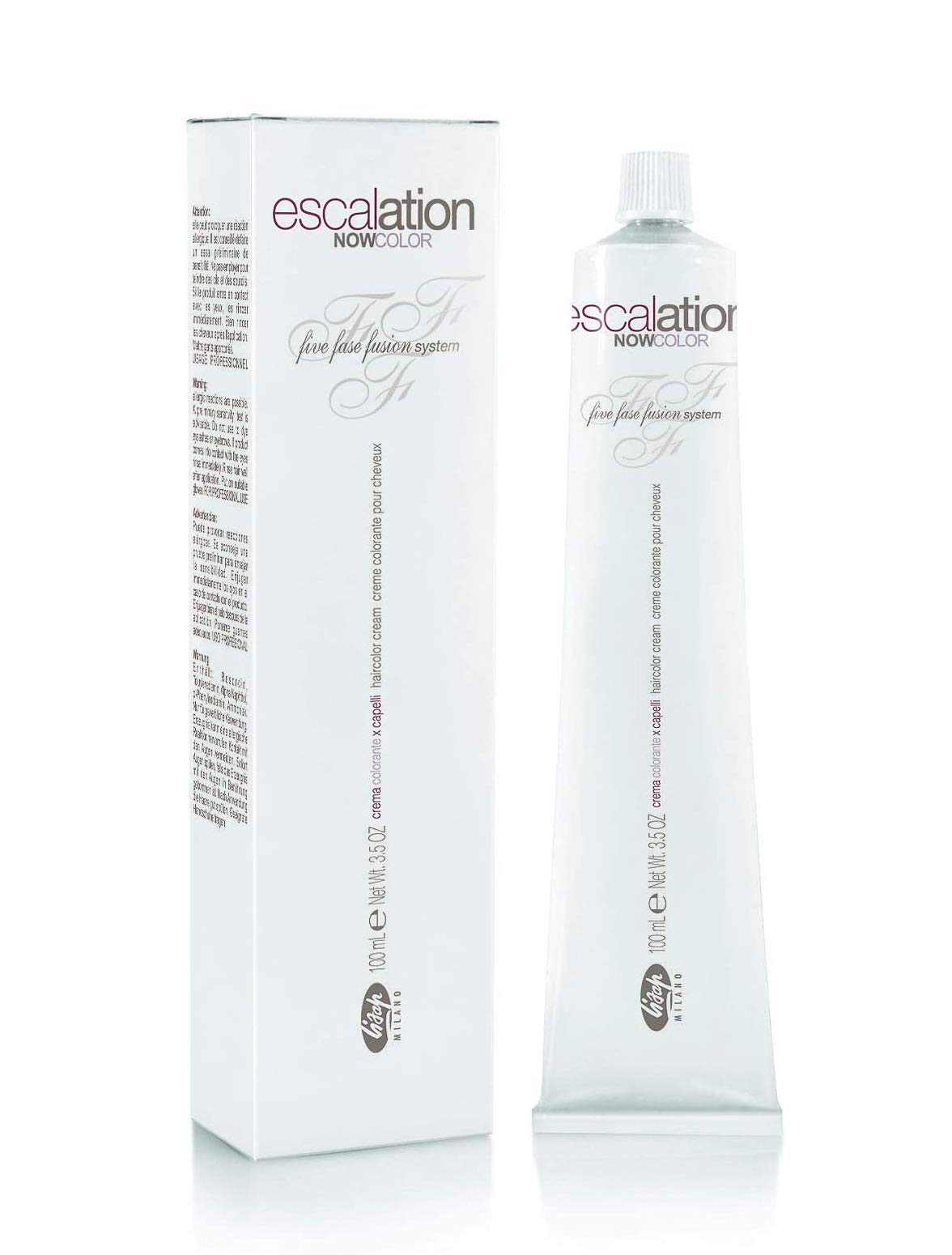 Lisap Escalation Now Color Hair Color Cream, 100 ml./3.38 fl.oz. (7/60 - Copper Intense Blonde)