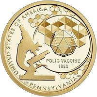2019 S Proof Pennsylvania American Innovation Dollar Polio Vaccine 1953 GEM Proof US Mint