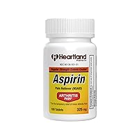 Arthritis Pain Relief - Aspirin 325mg EC - Enteric Coated - NSAID Pain Reliever - 100 Count - (Pack of 2)