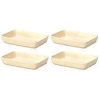 M Style Campagna CP0820CR (4) Long Angle Baker, 7.9 inches (20 cm), Set of 4, Cream