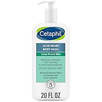 Cetaphil Body Wash, Acne Relief Body Wash with 2% Salicylic Acid to Eliminate Breakouts, Mother's Day Gifts, Gently Exfoliates and Provides 24Hr Dryness Relief, 20 oz
