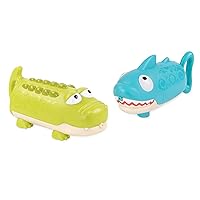 B. Baby – Animal Water Squirts – Shark & Crocodile – Pool & Beach Toys – Summer Toys for Toddlers, Kids – 18 Months + – Splishin' Splash
