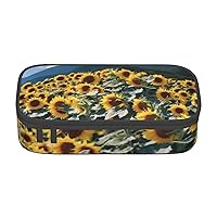 Sunflowers Over The Mountain And Field Pencil Case Large Capacity Pencil Pouch Handheld Pen Bag Cute Pen Box With Zipper