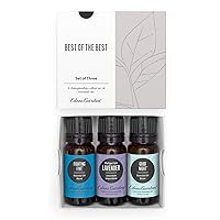 Best of The Best Essential Oil 3 Set, Best 100% Pure Aromatherapy Beginners Kit (for Diffuser & Therapeutic Use), 10 ml