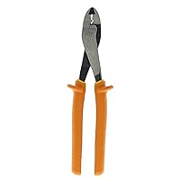 IDEAL Electrical 30-9429 Insulated Multi-Crimp Tool - High Leverage Pivot Wire Crimper with Knife-To-Anvil Blades, Dual Layer Molded Grips
