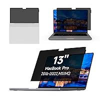 Laptop Privacy Screen MacBook Pro 13 Inch (2016-2022, M1,M2) and MacBook Air 13 Inch(2018-2021, M1), Removable Computer Screen Privacy Shield for Mac 13Inch