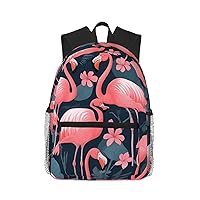 Pink Flamingos Trendy Casual Backpack - Stylish Bookbag And Travel,Mini Backpack,Bookbag For Men