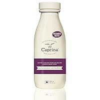 Caprina by Canus Liquid Hand Soap Refill With Fresh Canadian Goat Milk Soften and Soothe Skin Moisturizing Vitamin A B2 B3 and More, Shea Butter, 27.1 Fl Oz