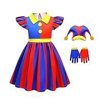 Circus Costume for Girls Circus Cosplay Dress 5-10 Years