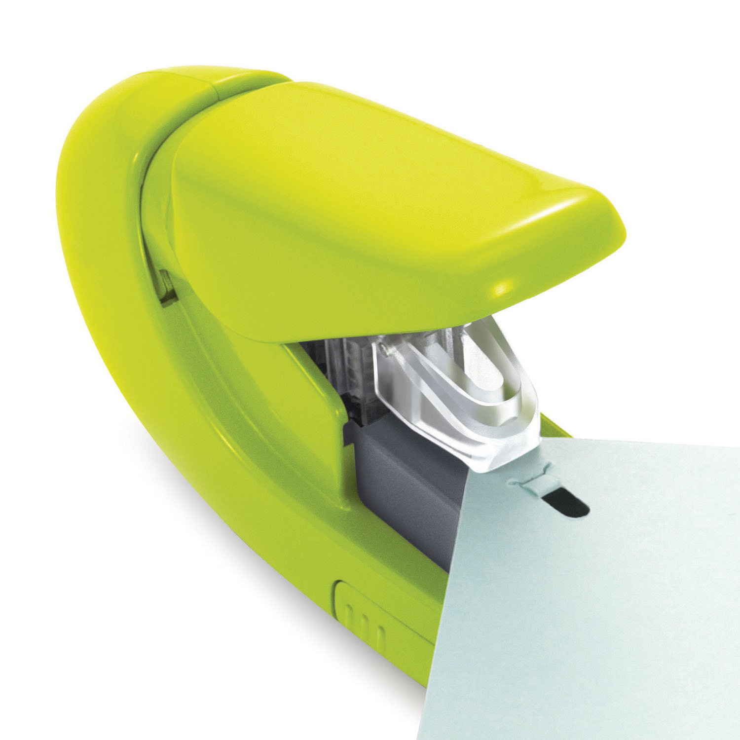 Plus PAPER CLINCH Compact Green Heavy Duty, Light, Staple Free Stapler (31251)