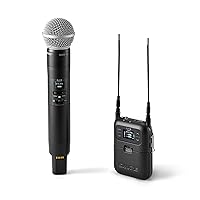 Shure SLXD25/SM58 Portable Digital Wireless System with SLXD2 Handheld Transmitter with SM58 legendary Cardioid Dynamic Vocal Microphone and SLXD5 Single-Channel Receiver | G58 Band (470-514 MHz)