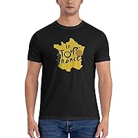 Tour De France T-Shirt Mans Casual T-Shirt Round Collars Short Sleeve Top