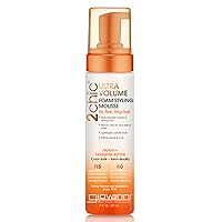 2chic Ultra-Volume Foam Styling Mousse - Daily Volumizing Formula with Papaya & Tangerine Butter, Promotes Weightless Control for Fine Limp Thin Hair, No Parabens, Color Safe - 7 oz