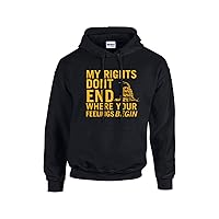 Trenz Shirt Company Rights Don't End Where Feelings Begin 2Nd Amendment Hoody