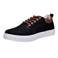 Mens Fashion Casual Shoes Business Men Low Top Canvas Walking Shoes Lace Up Fashion Sneakers 1930s Mens Shoes