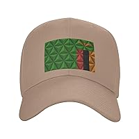 Zambian Flag with Polygon Effect Baseball Cap for Men Women Dad Hat Classic Adjustable Golf Hats