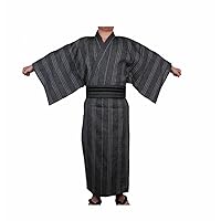 Men's Japanese Yukata Kimono Home Robe Pajamas Dressing Gown