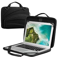 FINPAC 13-14 Inch Chromebook Sleeve Case - Protective Briefcase Shoulder Bag with Accessory Pouch for Up to 14