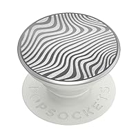 PopSockets Phone Grip with Expanding Kickstand and Swappable Top - Laser Cut Metal Terrain Wave