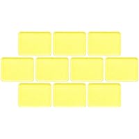 Set of 10 (SS-42) 16.5 inches (42 cm) Long Tray, Yellow