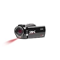 Minolta 2K Ultra HD Camcorder with Infrared Night Vision MN2K10NV, Black