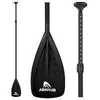 Abahub SUP Paddles - 3 Piece Adjustable Stand up Paddle - Lightweight Oar for Paddleboard, Aluminum Alloy PU Coated Shaft 68