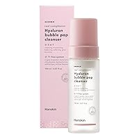 Real Complexion Hyaluron Bubble Pop Cleanser, Hydrating Foaming Daily Face Wash, Gentle Moisturizing Softening and Glowing [5.07 fl. oz.(150ml)]