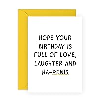 CENTRAL 23 Best Friend Birthday Card - Naughty Birthday Cards For Women Men Gay - Funny Birthday Card For Her Him They - Comes With Fun Stickers