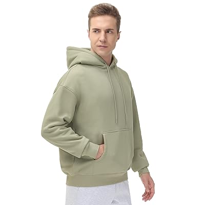 THE GYM PEOPLE Men's Fleece Pullover Hoodie Loose Fit Ultra Soft