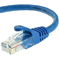 Mediabridge CAT6 Ethernet Patch Cable (50 ft) RJ45 Connectors with Gold Plated Contacts (10gbps)