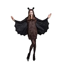 Plus Size Dresses for Curvy Women Summer Midi,Ladies Easter Black Witch Costume Cosplay Hooded Dress Costume Pa