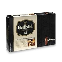 Walker’s Shortbread Glenfiddich Mincemeat Tarts - 6 Count (Pack of 2) - Mince Pies Infused with Glenfiddich Single-Malt Scotch Whisky - Luxury Holiday Treats and Dessert from Scotland